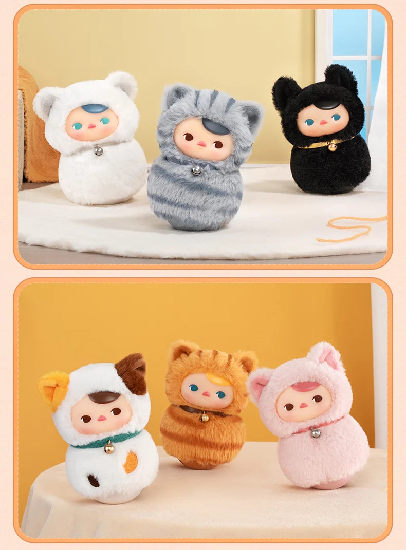 Pop Mart Pucky Kitty Blind Box – Gatto Peluche Misterioso da Collezione