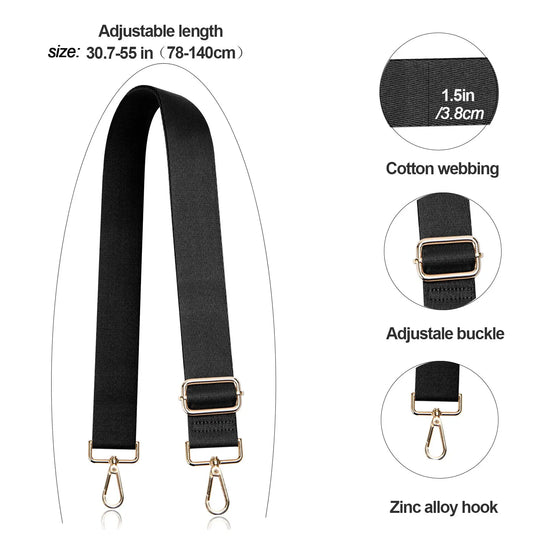 Tracolla borsa regolabile stile “guitar strap” 2025 – cinghia staccabile stampata, originale crossbody / shoulder strap