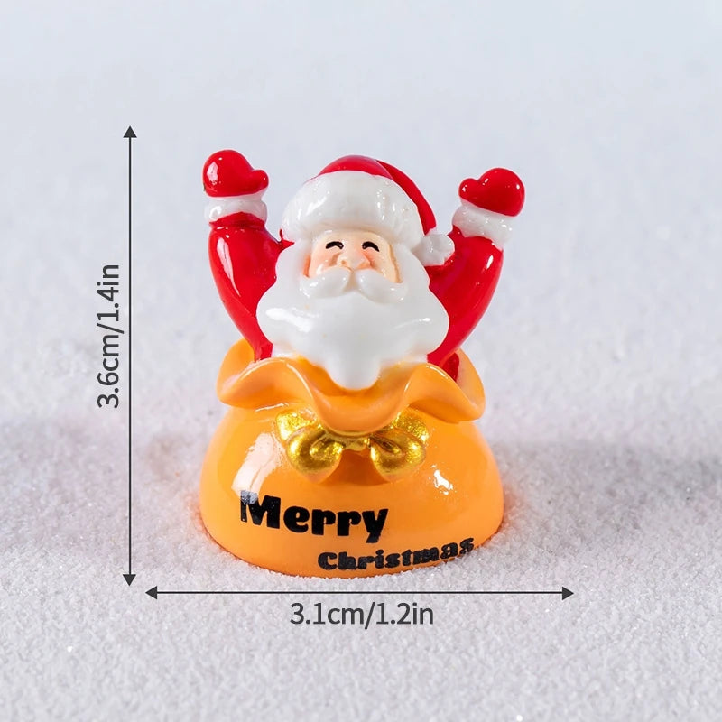 Decorazioni natalizie da scrivania 2025 ‒ set figurine Piccolo Babbo Natale + Alberello ornamentale per ufficio e casa