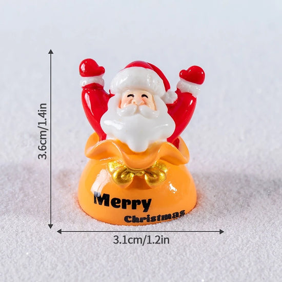 Decorazioni natalizie da scrivania 2025 ‒ set figurine Piccolo Babbo Natale + Alberello ornamentale per ufficio e casa