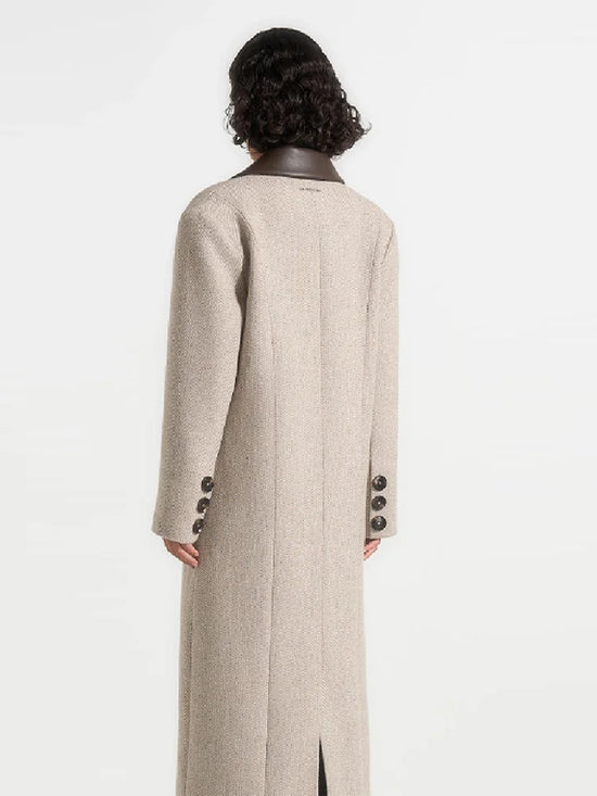 Cappotto Lungo Donna a Pois con Cintura - immagine 6