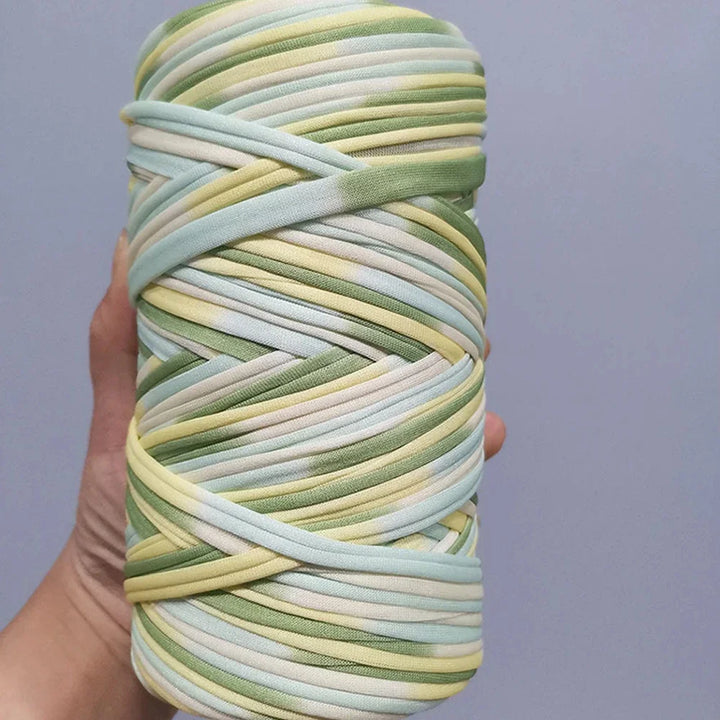 Fettuccia Intrecciata Multicolore 300 g – Filato Elasticizzato per DIY, Borse, Tappeti e Progetti Handmade