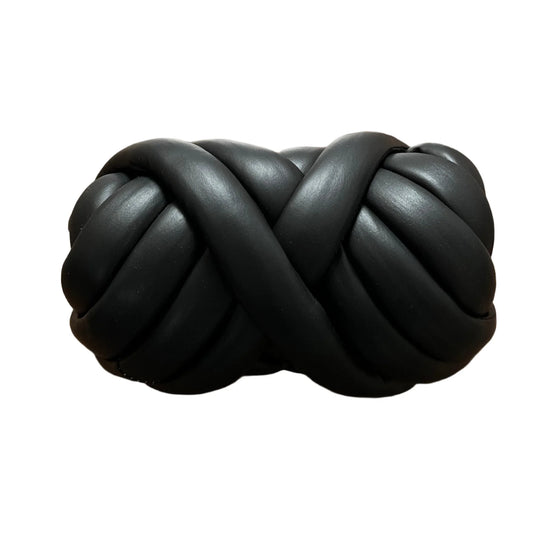 Filato mesh / ecopelle marshmallow per borse e uncinetto – opaco/lucido + pelle intrecciata artigianale