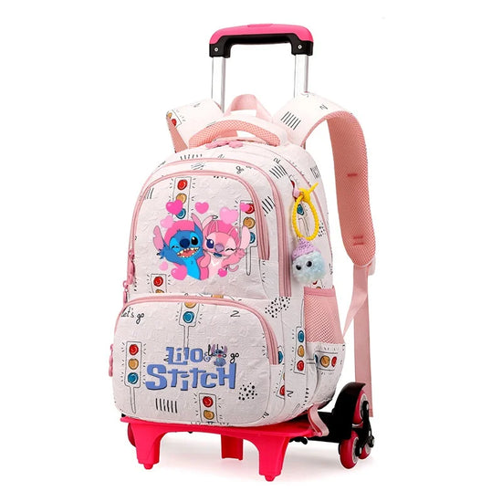 Zaino trolley Stitch 2-in-1 Disney 2025 – grande capacità, torretta, impermeabile e per laptop