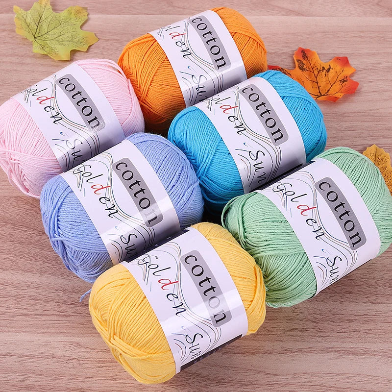 Filato in cotone 100% 200 g – filo medio-fino per uncinetto / knitting: maglioni, cappelli, copertine fai-da-te