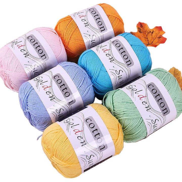 Filato in cotone 100% 200 g – filo medio-fino per uncinetto / knitting: maglioni, cappelli, copertine fai-da-te