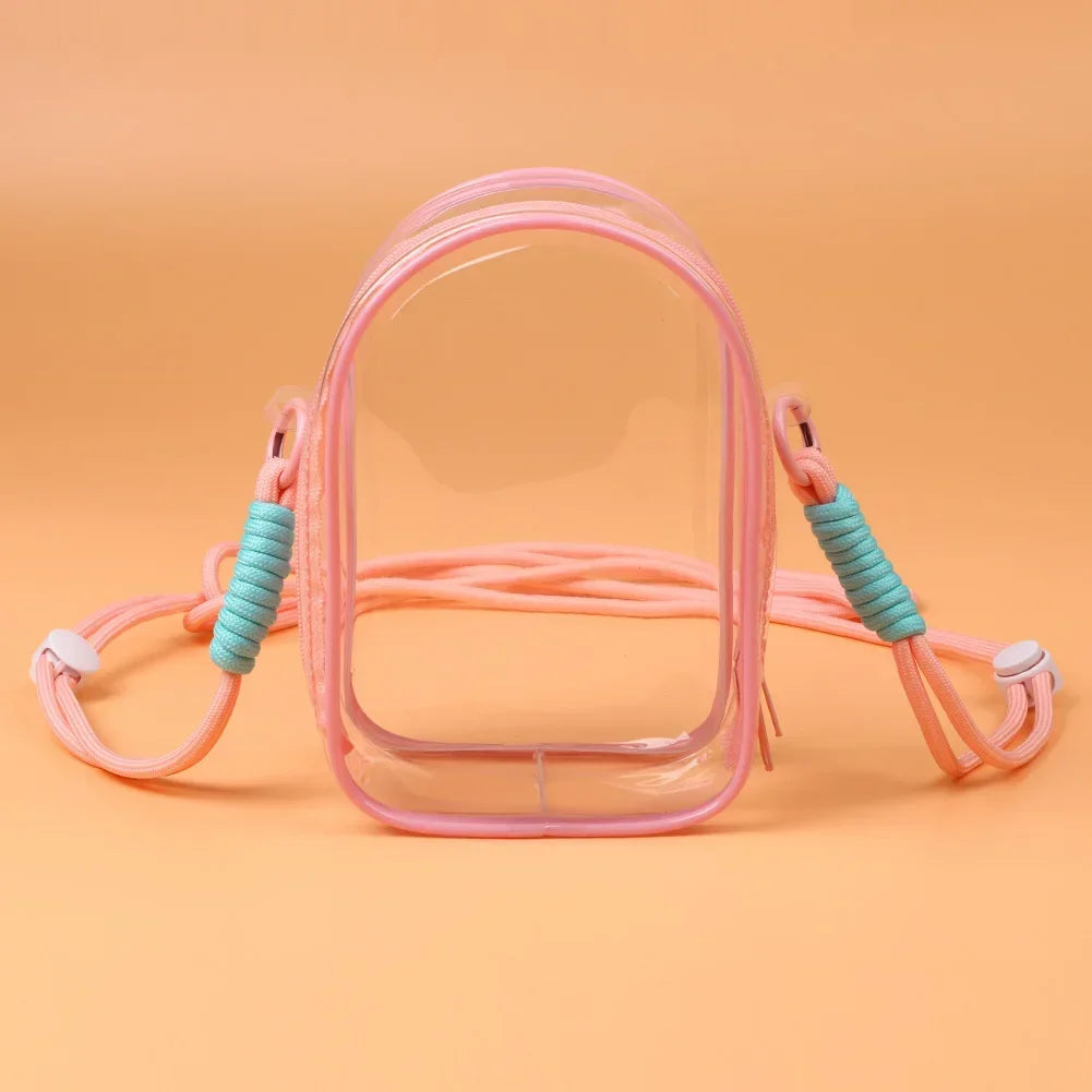 Custodia Labubu THE MONSTER 15 cm da spalla – borsa PVC trasparente protettiva