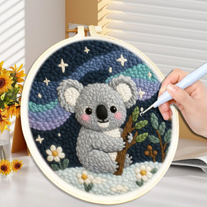 Kit Punch Needle Completo con Telaio – Ricamo DIY Facile per Principianti
