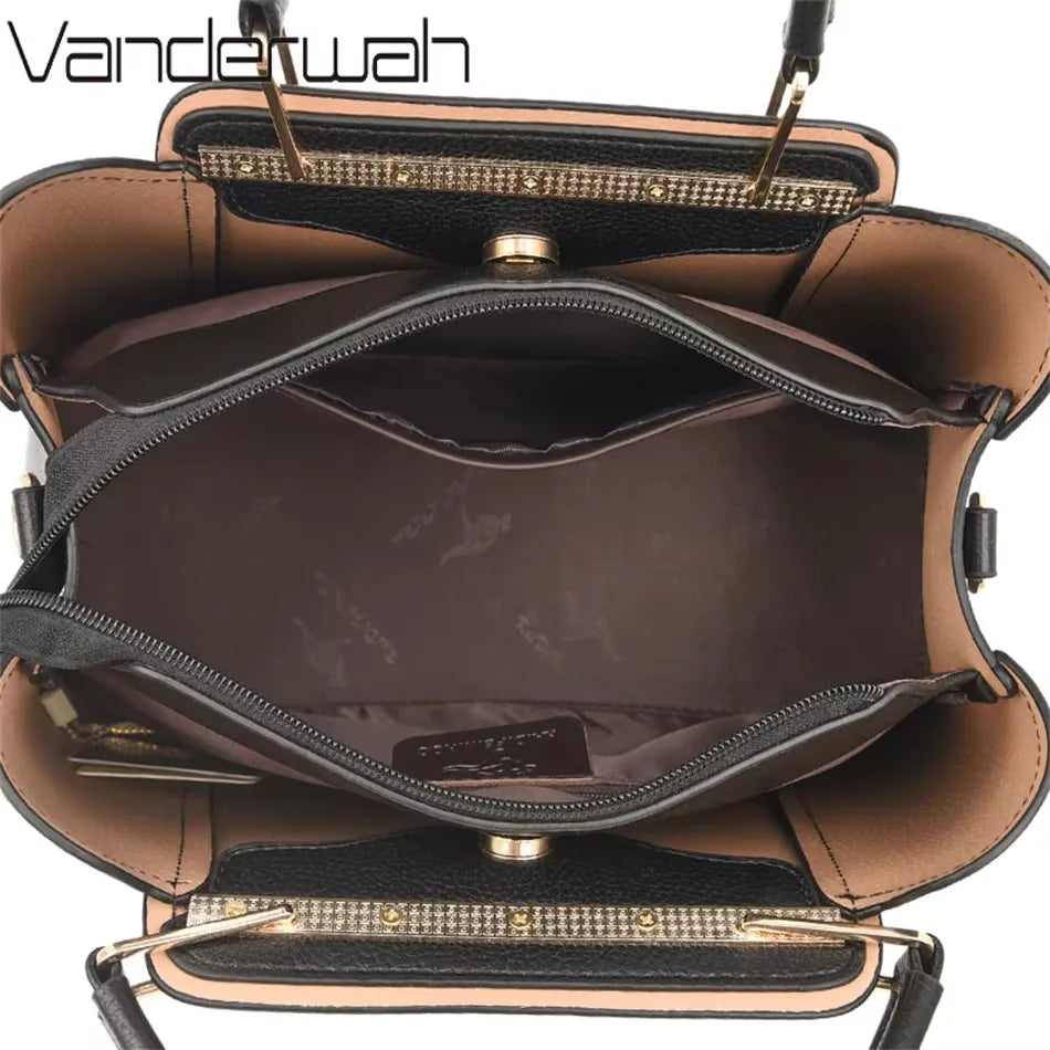 Borsa a tracolla donna con tasche e scomparti - foto 43 della galleria