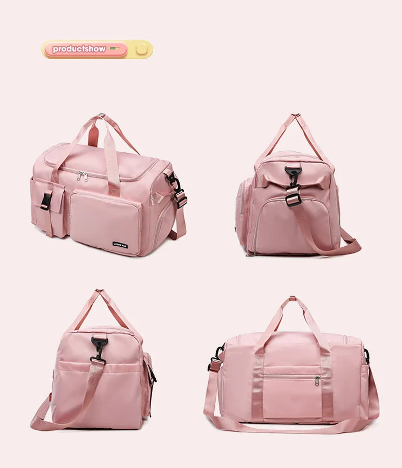 Borsa sportiva donna 2025 – duffel con doppio comparto asciutto/bagnato ideale per palestra, nuoto e viaggi