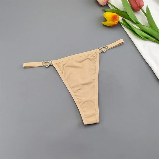 Set 3 Perizomi Sexy con Fibbia Strass – Effetto Ghiaccio, Invisibili, Ultra Comfort