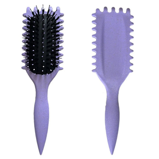 Spazzola Styling Ricci e Mossi con Impugnatura Ergonomica – Riduce Strappo e Definisce i Ricci