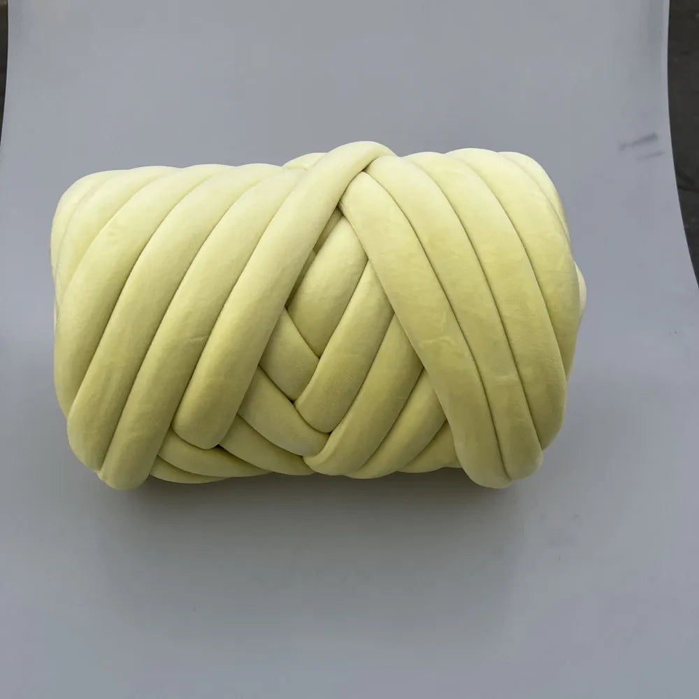 Filato marshmallow super chunky velluto 1 kg – “super velvet” grosso per coperte gigantissime, progetti fai-da-te morbidi