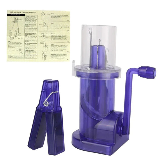 Macchina Maglieria Manuale Portatile con Manovella – Knitting Loom DIY