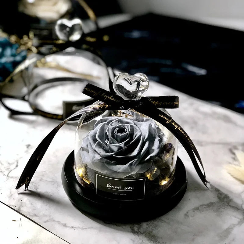 Rosa Eterna LED in Cupola di Vetro – Regalo Romantico San Valentino & Anniversari