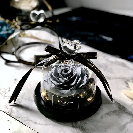 Rosa Eterna LED in Cupola di Vetro – Regalo Romantico San Valentino & Anniversari