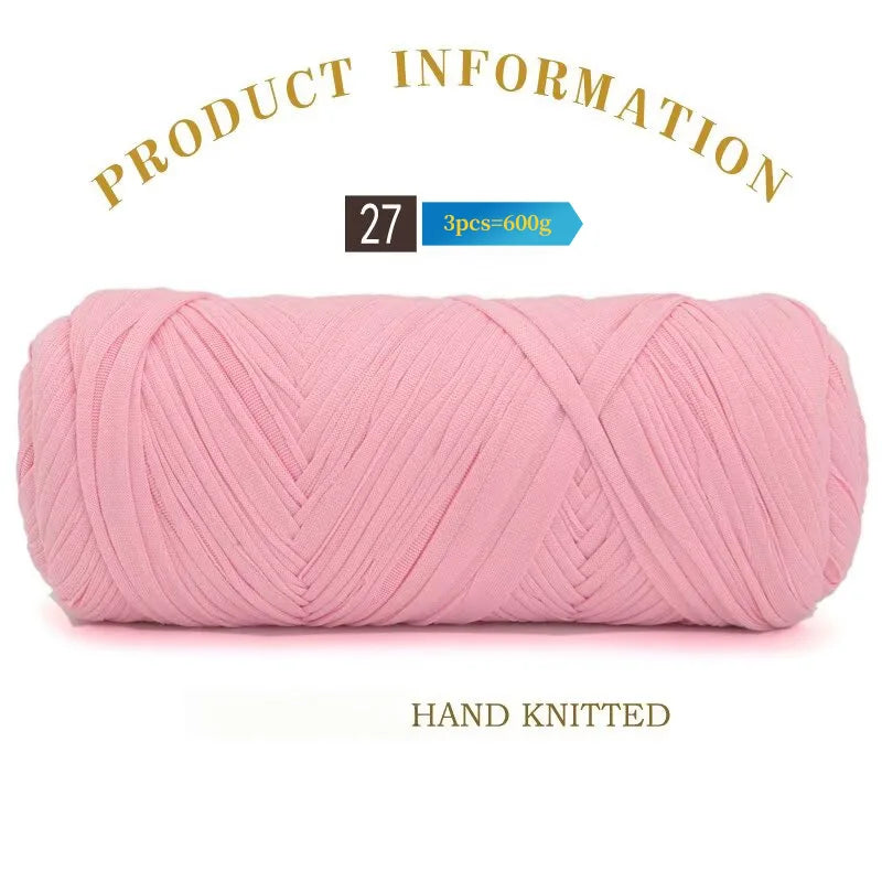 Set 3 gomitoli cloth yarn tessuto – filo intrecciato spesso per borse, tappeti, uncinetto e fai-da-te 2025