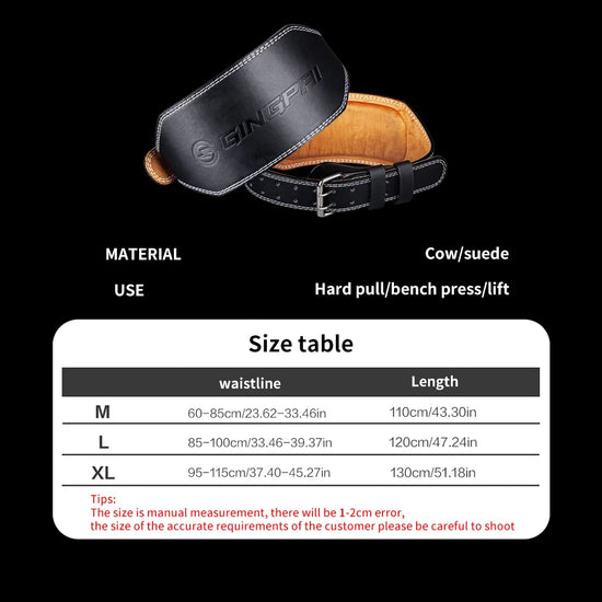Cintura Sollevamento Pesi 15 cm – Supporto Schiena per Palestra, Squat e Workout