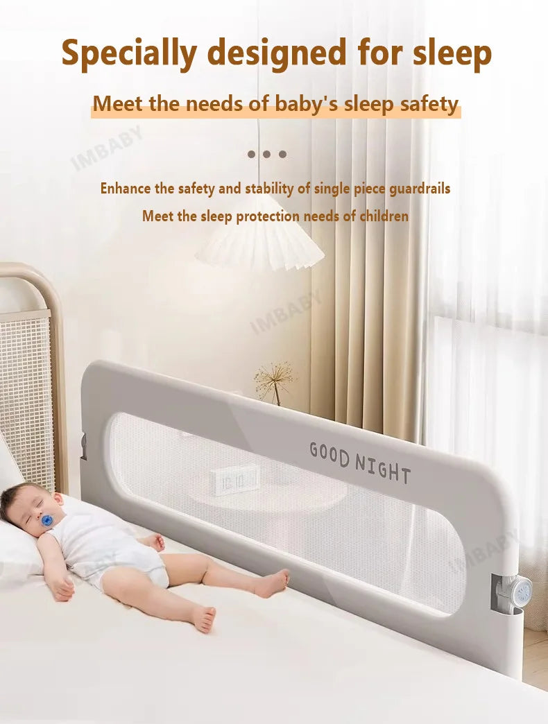 Sponda Letto Bambini Pieghevole – Barriera Anticaduta Regolabile