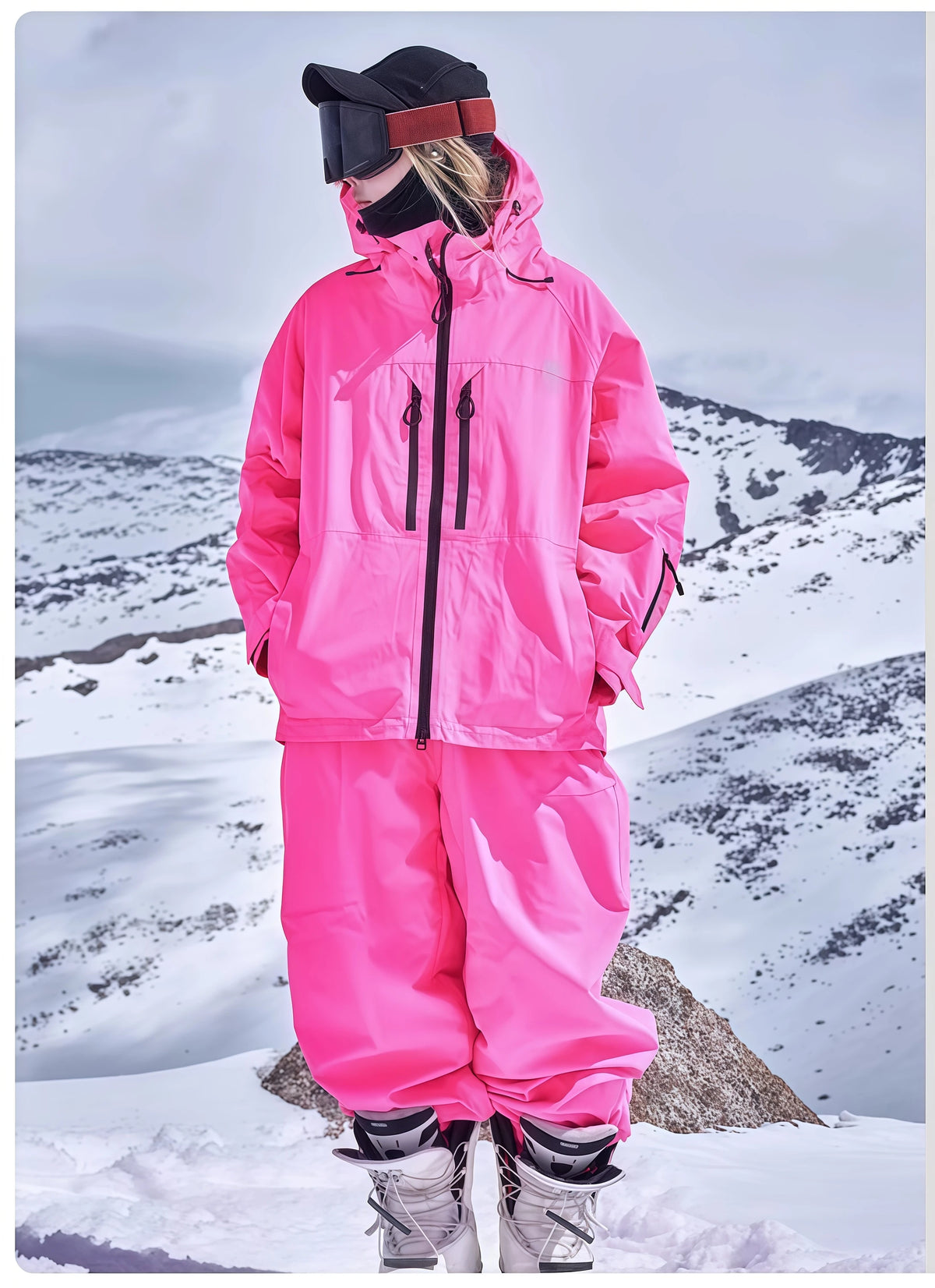 Completo sci e snowboard unisex con giacca e pantaloni