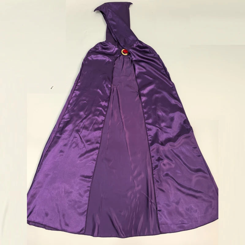Costume Cosplay Raven Teen Titans da Donna – Bodysuit Completo con Mantello Viola