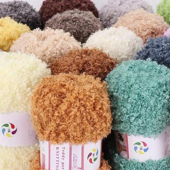 Filato teddy velvet 295 g – gomitolo pelliccia per fai-da-te maglia, borsa, coperta