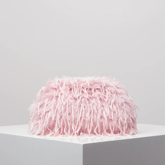 Clutch Y2K “Dopamine Style” in peluche candy-color – borsa da sera / clip bag fashion
