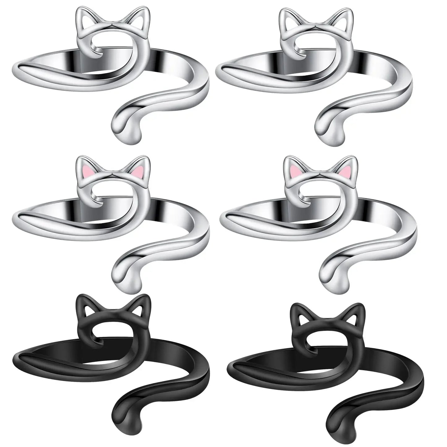 Set 2 ring guida filo regolabili per uncinetto/maglia – anello regolabile finger yarn guide / thimble per tensione costante