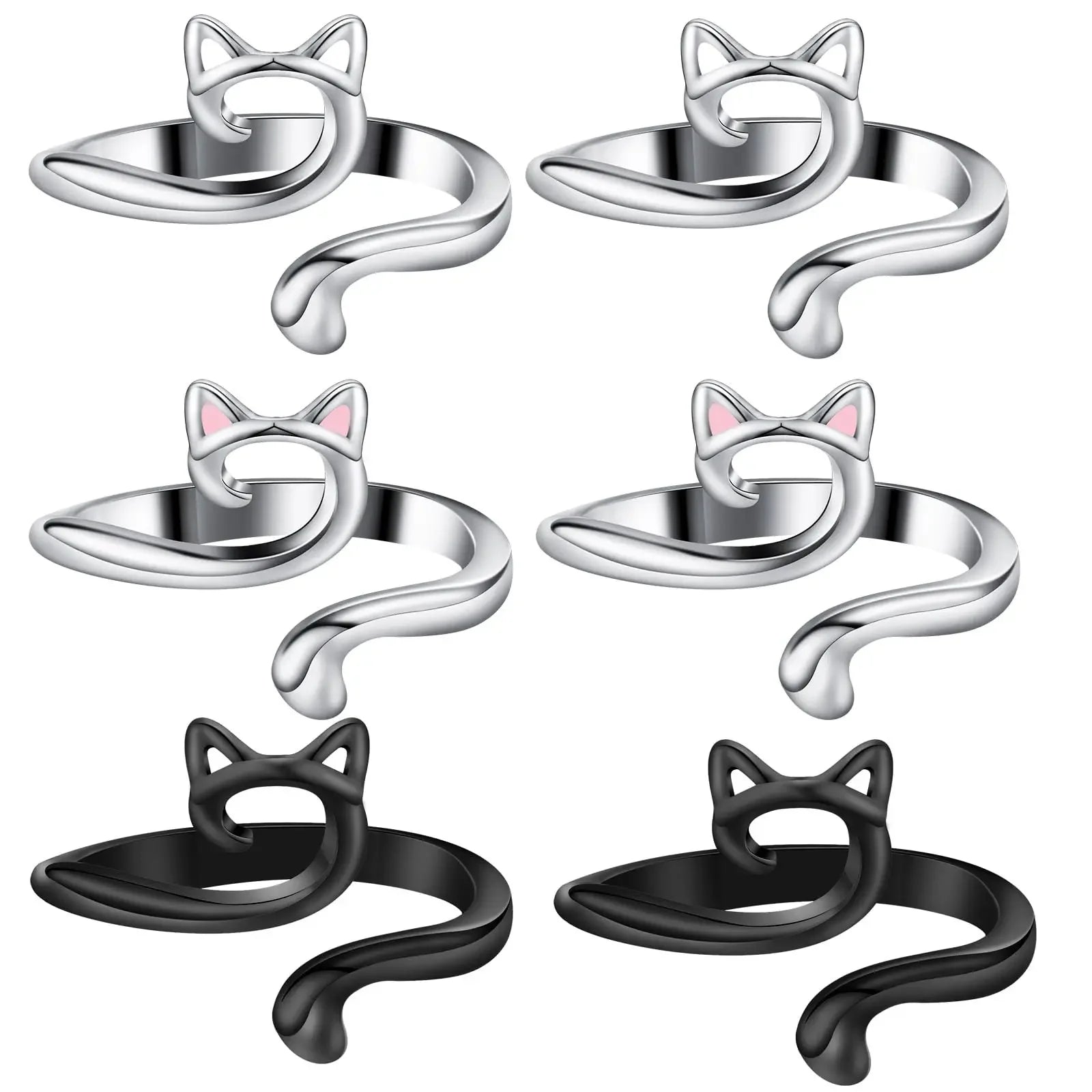 Set 2 ring guida filo regolabili per uncinetto/maglia – anello regolabile finger yarn guide / thimble per tensione costante