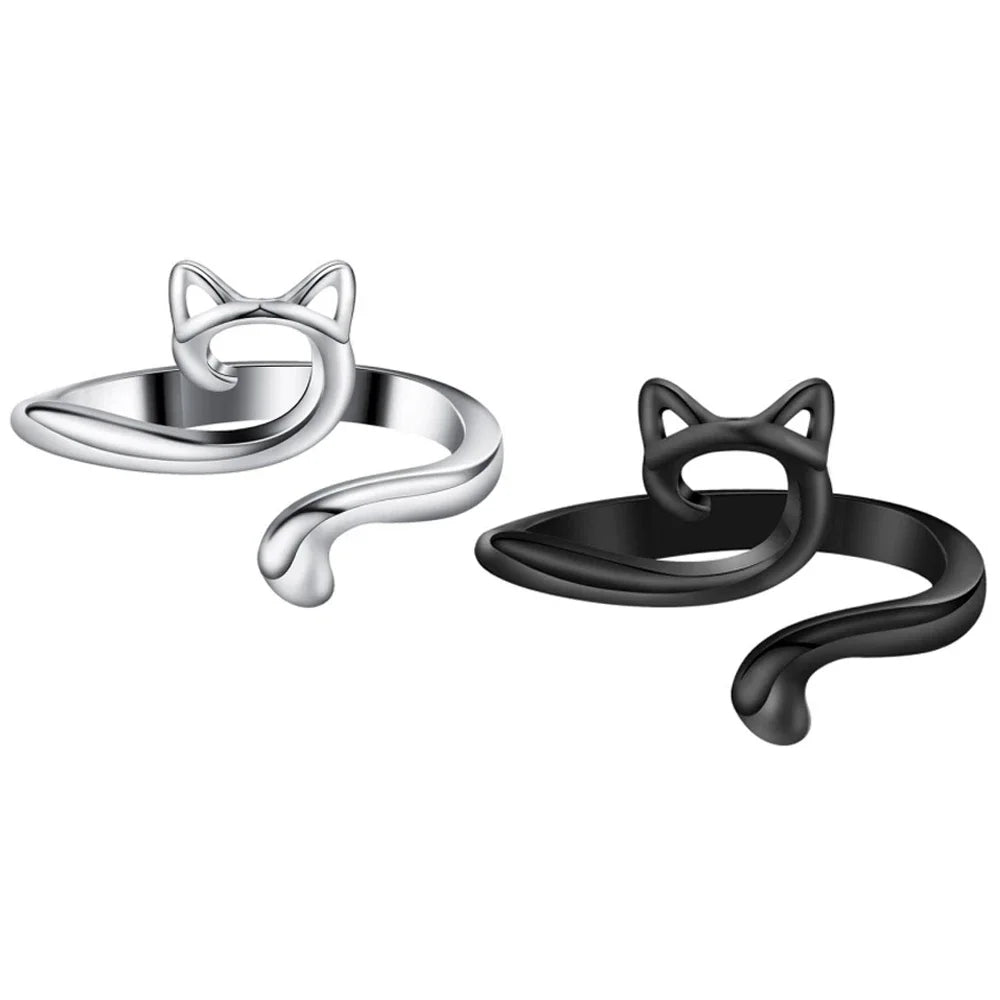 Set 2 ring guida filo regolabili per uncinetto/maglia – anello regolabile finger yarn guide / thimble per tensione costante