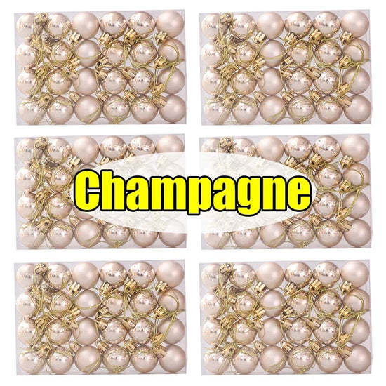 Set da 24-144 palline natalizie da 3 cm – Decorazioni natalizie infrangibili per alberi di Natale e feste