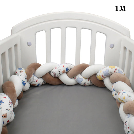 Protezione Culla Neonati Treccia / Nodo – Paracolpi Bumper marshmallow per Lettino 1-4M