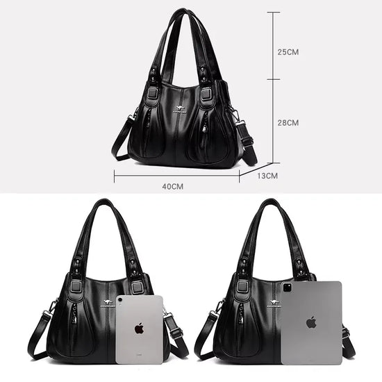 Borsa a tracolla donna con tasche e scomparti - foto 62 della galleria