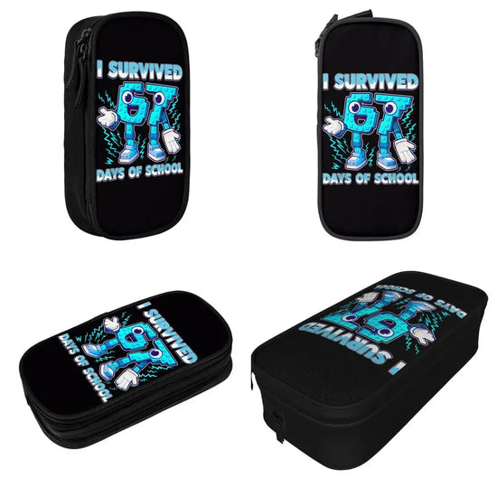 Meme 6 7 Six Seven Italian Steal A Brainrot 67 Pencil Case Canvas Pencil Box Child Vintage College School Pencil Cases Supplies