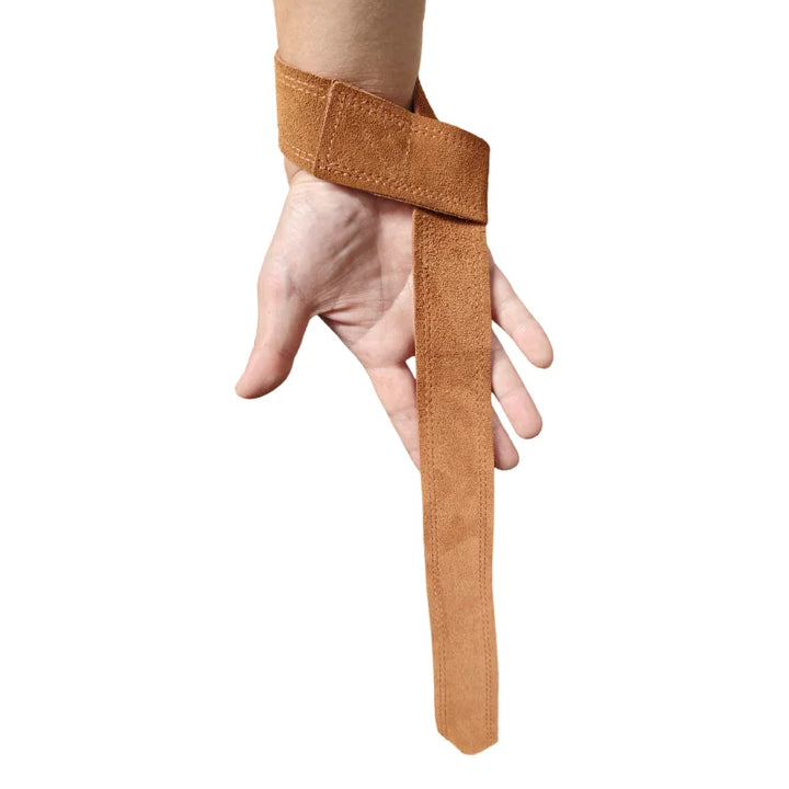 Coppia Fasce da Sollevamento Pesi in Cuoio – Cinghie Polsi per Palestra e Deadlift