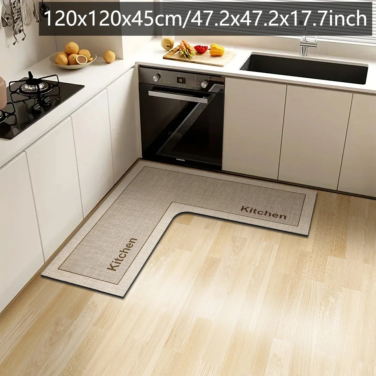Tappeto Angolare Cucina e Bagno a L – Assorbente e Lavabile