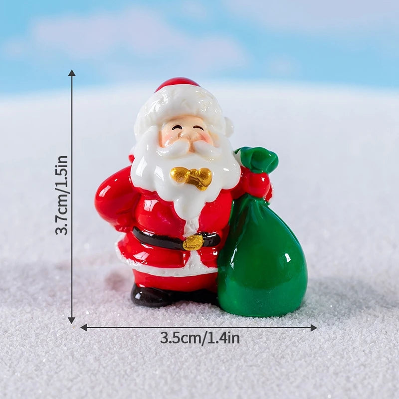 Decorazioni natalizie da scrivania 2025 ‒ set figurine Piccolo Babbo Natale + Alberello ornamentale per ufficio e casa