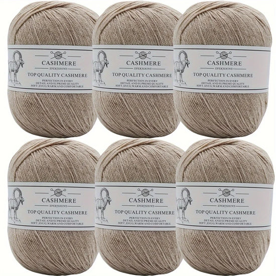 Set 6 gomitoli filo cashmere donna – Lana alta qualità per maglioni, sciarpe, cappelli e progetti fai-da-te