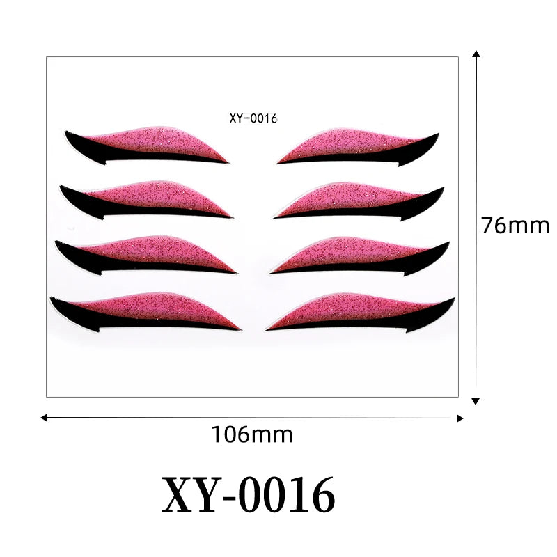 Adesivi Eyeliner Glitter Waterproof – Stickers Trucco Occhi Party