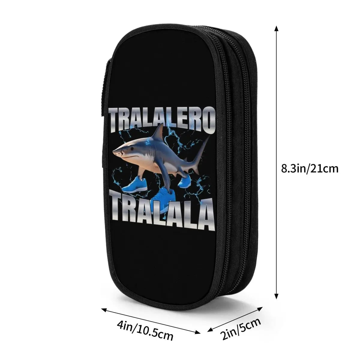Astuccio Tralalero Tralala – Pencil Case Shark Meme Italian Brainrot, Divertente e Virale