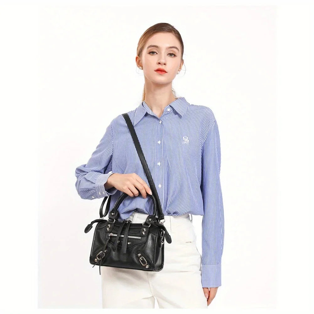 Borsa tote donna in similpelle dal look retrò – grande capacità, perfetta per il lavoro, lo shopping e l’ufficio 2025