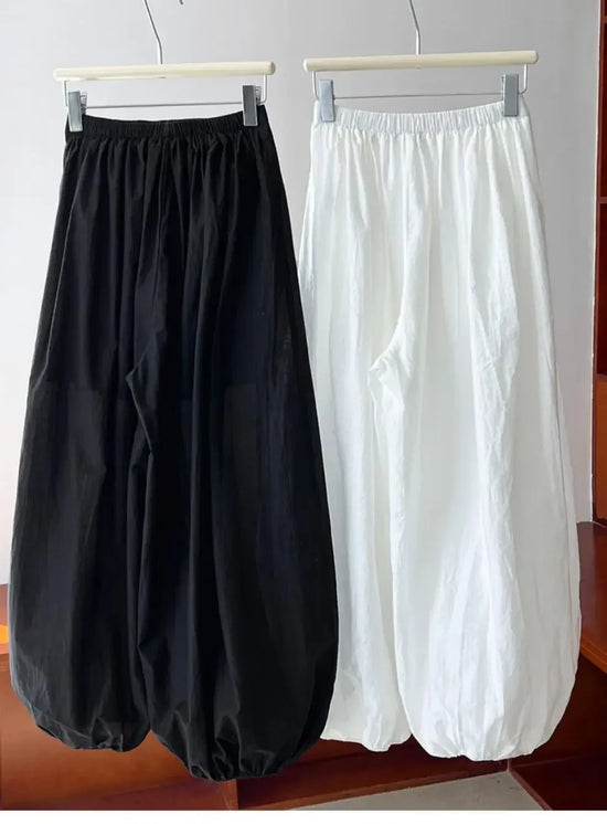 Pantaloni Bloomers Donna Vita Alta – Loose Fit Estivi