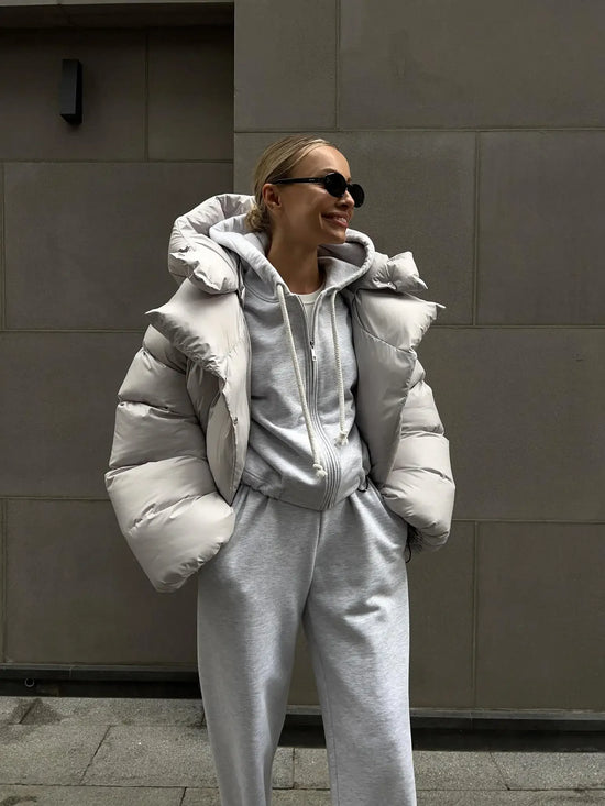 Piumino Donna Oversize con Cappuccio - immagine 7