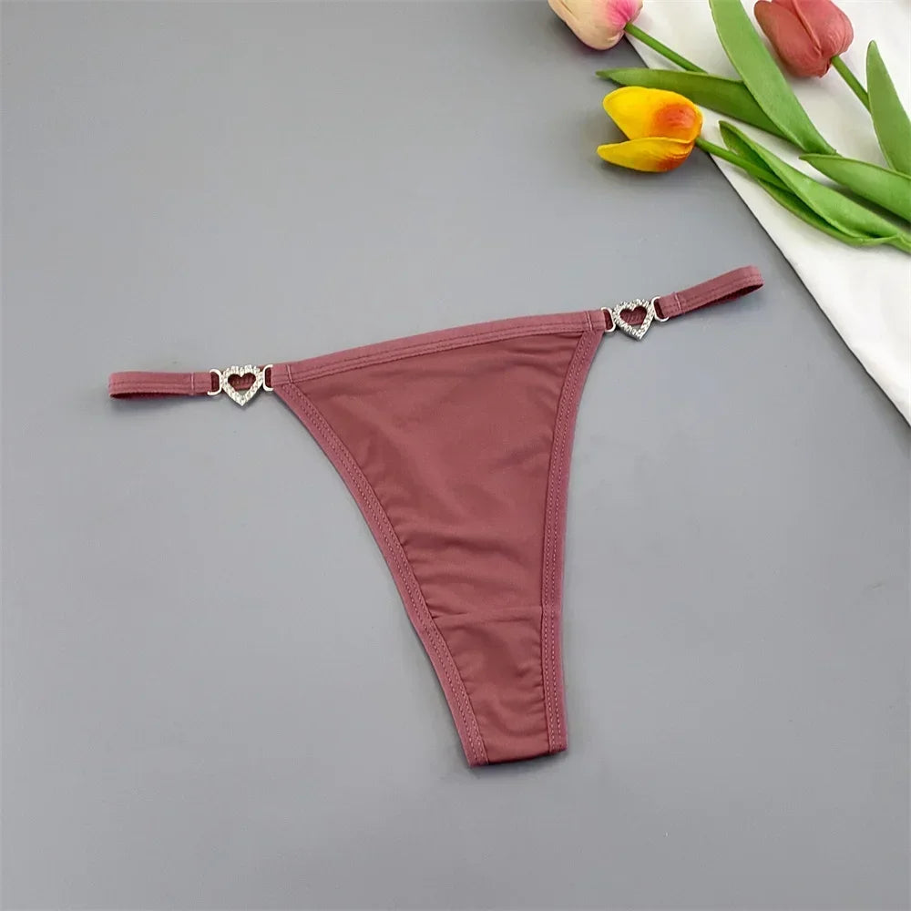 Set 3 Perizomi Sexy con Fibbia Strass – Effetto Ghiaccio, Invisibili, Ultra Comfort