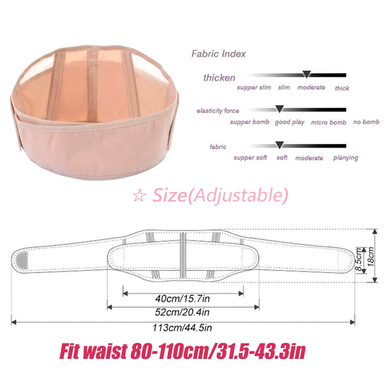 Fascia Addominale Regolabile per Gravidanza – Supporto Maternità per Pancia e Schiena