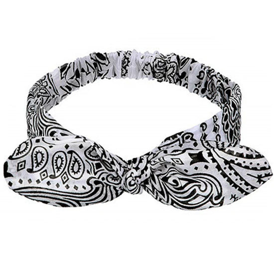 Fascia Capelli Boho Donna – Turbante Elastico con Nodo