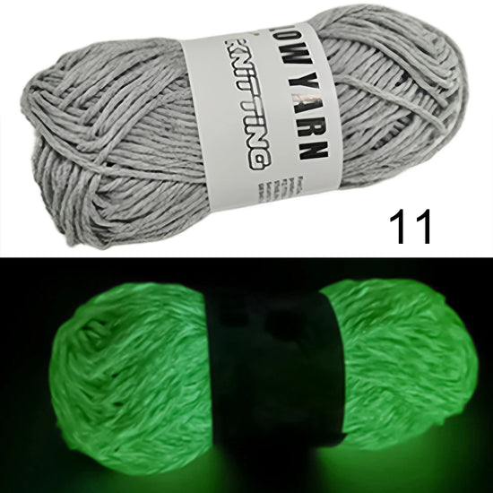 Filato luminoso in poliestere da 2 mm – Ideale per maglioni e cappelli che brillano al buio