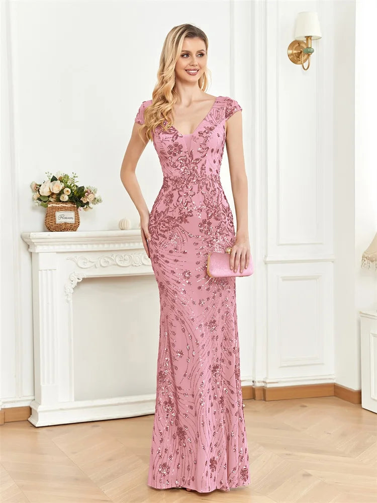 abito cerimonia damigella champagne elegante completo