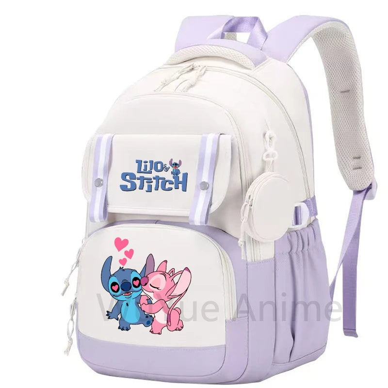 Zaino grande capacità Lilo & Stitch – impermeabile, per laptop, multiuso bambino/adulto 2025