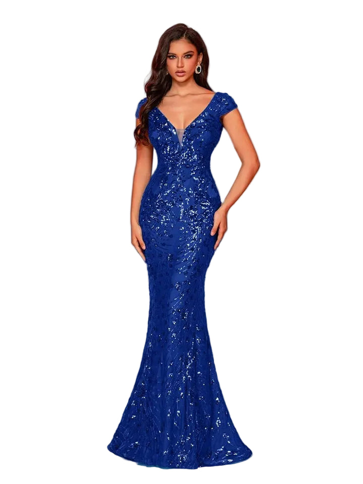 Abito Mylly Lungo Elegante – Dress Cerimonia con Paillettes per Damigelle e 18°